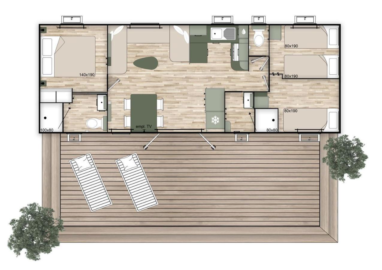 Les Dunes 5 Etoiles Mbh 6Pers 1 Suite Parentale 2 Chbs Et 2 Sdb 2 Wc Clim 42M2 ตูเรย์ลส์ ภายนอก รูปภาพ